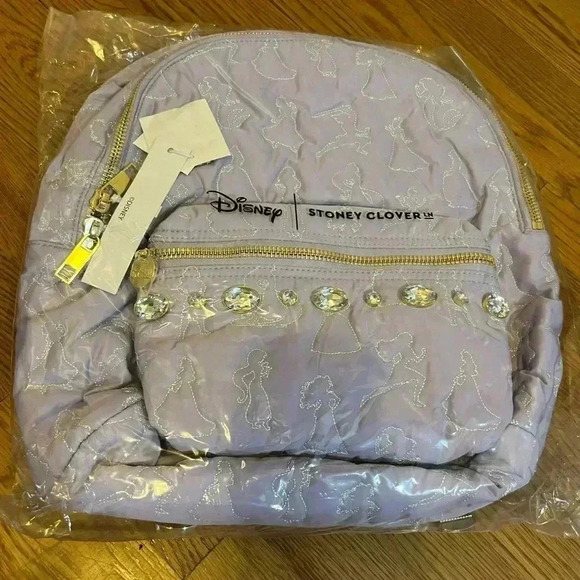 NWT Stoney Clover Lane x Disney Large Lavender Jeweled Backpack main image 5
